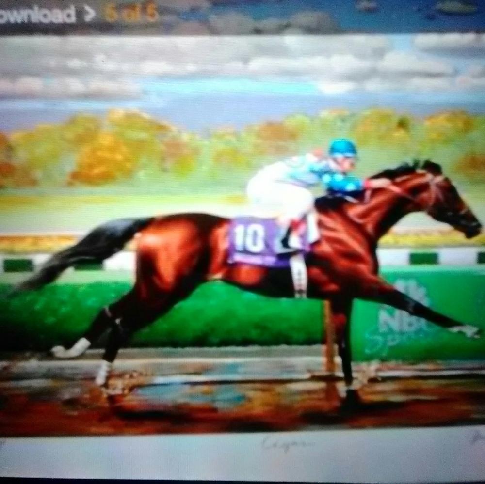 Cigar- 1996 Horse of the Year Litho